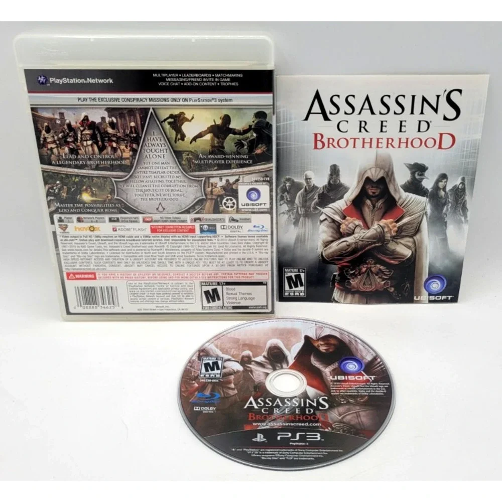 Assassin's Creed Brotherhood PS3 PlayStation 3 CIB COMPLETE IN BOX